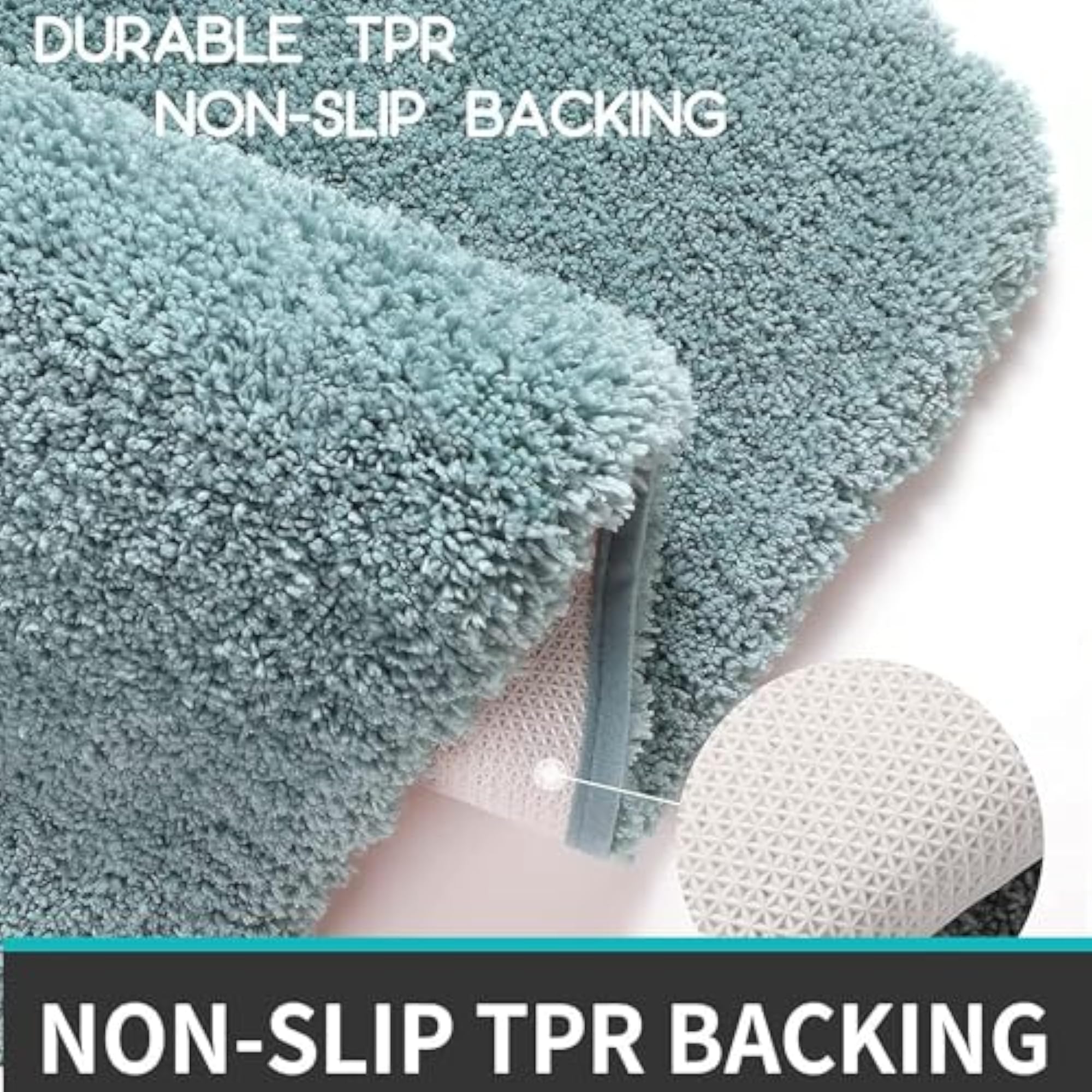 Ultra-Thick Microfiber Bath Mat for Bathroom